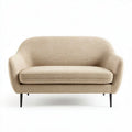 Divano in tessuto beige con struttura in metallo dimensioni 150 x 75 x 85cm