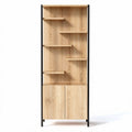 Mobiletto progettato in legno di rovere con ripiani e armadietto 30 x 60 x 180cm